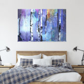 ウィンターソン樺の木・ウッズ キャンバスプリント (インサイチュ (寝室))