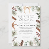 ウィンタータイイングザノットボウブライダルシャワー 招待状 (正面)