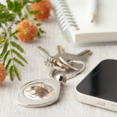 ウィンタータイガースカスタムモノグラムキーチェーン キーホルダー (側面)