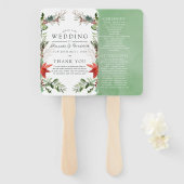 ウィンタータイドウッドランドクリスマス結婚式 プログラム ハンドファン (正面&裏面)