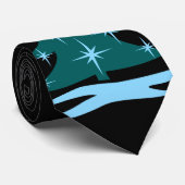 ウィンタータイブルークリスマスツリーフェスティバルホリデータイ ネクタイ (ロール)