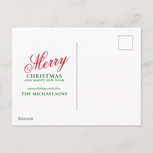 ウィンタータイムのジュニパー・ツリーの北部(鳥)ショウジョウコウカンチョウ シーズンポストカード (裏面)