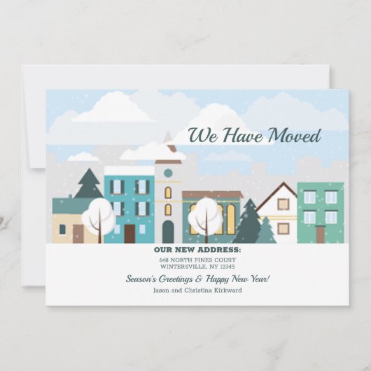 ウィンタータウンホリデームーブドアナウンス 招待状 (正面)