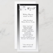 ウィンターダイヤモンド結婚式 プログラム (正面/裏面)