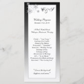 ウィンターダイヤモンド結婚式 プログラム (正面)