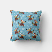 ウィンターダシュンドッグ装飾用クッション クッション (正面)