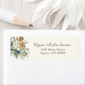 ウィンターダスティブルー差出人住所ラベル ラベル (インサイチュ)