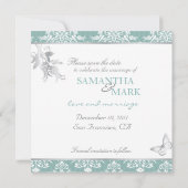 ウィンターダマスクSD招待状スクエア 招待状 (裏面)