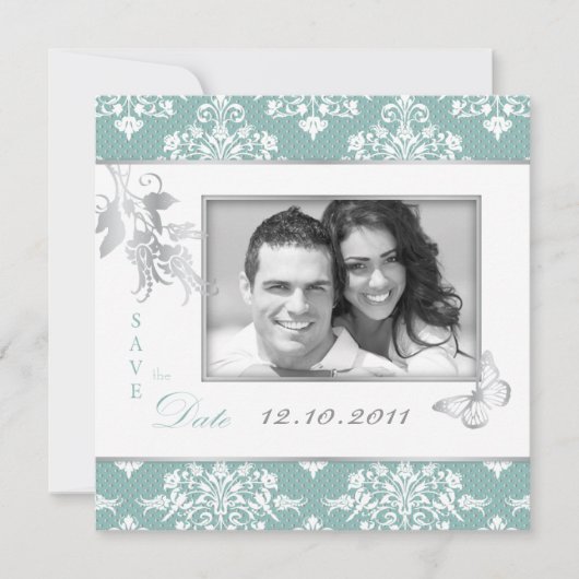 ウィンターダマスクSD招待状スクエア 招待状 (正面)