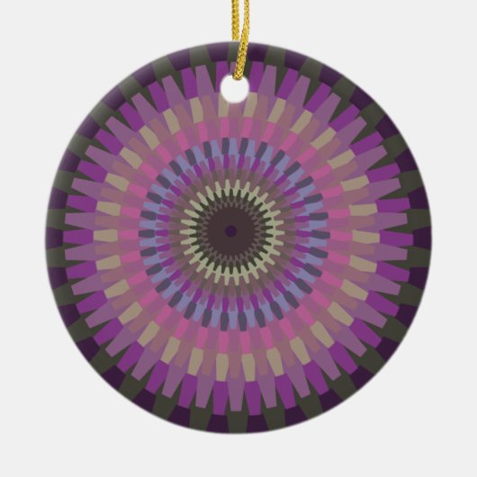 ウィンターダリア夕べカラーパーソナライズされた- セラミックオーナメント (正面)