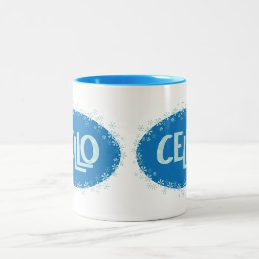 ウィンターチェロ ツートーンマグカップ (中央)