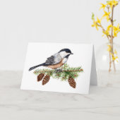 ウィンターチッキーデー カード (黄色い花)