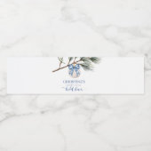 ウィンターチノイスリーボウブライダルシャワーボトルラベル ペットボトルラベル (シングルラベル)