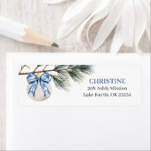 ウィンターチノイスリーボウブライダルシャワー住所 シール (インサイチュ)