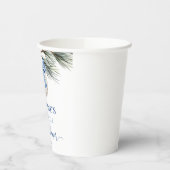 ウィンターチノイスリーボウブライダルシャワー紙カップ 紙コップ (左)