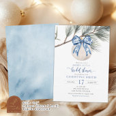 ウィンターチノイスリーメリーリトルブライダルシャワー 招待状