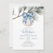 ウィンターチノイスリーメリーリトルブライダルシャワー 招待状 (正面)