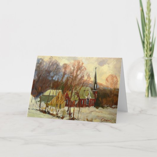 「ウィンターチャーチ」ホリデーカード シーズンカード (正面)