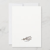 ウィンターツインズバースデーパーティーの招待 招待状 (裏面)