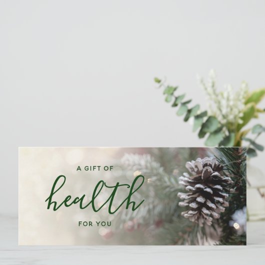 ウィンターツリーカイロプラクティックホリデーギフト証明書 (スタンド正面)