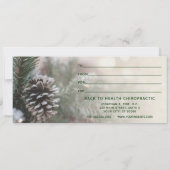 ウィンターツリーカイロプラクティックホリデーギフト証明書 (裏面)