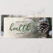 ウィンターツリーカイロプラクティックホリデーギフト証明書 (正面/裏面)