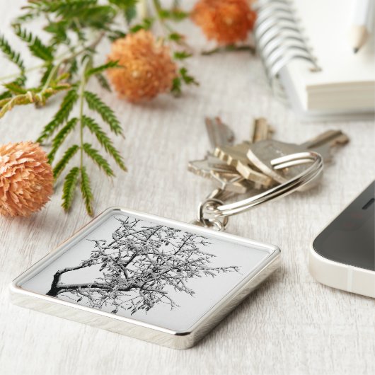 ウィンターツリーキーチェーン キーホルダー (側面)