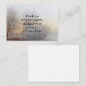 ウィンターツリーサンキューカード ノートカード (正面/裏面)