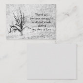 ウィンターツリーサンキューカード ノートカード (正面/裏面)