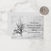 ウィンターツリーサンキューカード ノートカード (正面/裏面インサイチュ)