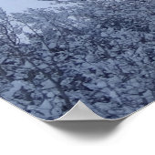 ウィンターツリーズアットドーンモンタナランドスケープ ポスター (角)