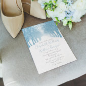 ウィンターツリーズアベニューエレガントウェディング招待状 招待状