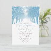 ウィンターツリーズアベニューエレガントウェディング招待状 招待状 (スタンド正面)