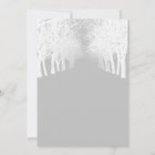 ウィンターツリーズアベニューエレガントウェディング招待状 招待状 (裏面)