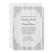 ウィンターツリーズイングレー結婚式招待状