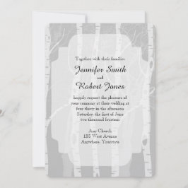 ウィンターツリーズイングレー結婚式招待状 招待状