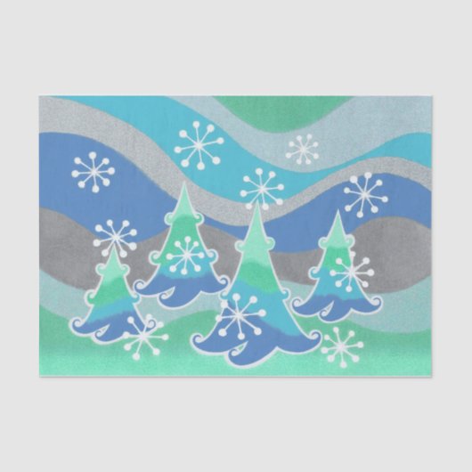 ウィンターツリーズティッシュペーパー 薄葉紙 (正面)