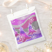 ウィンターツリーズパープルの好意バッグ フェイバーバッグ (クリップ留めされた状態)