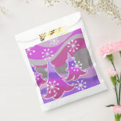 ウィンターツリーズパープルの好意バッグ フェイバーバッグ (封をした状態)