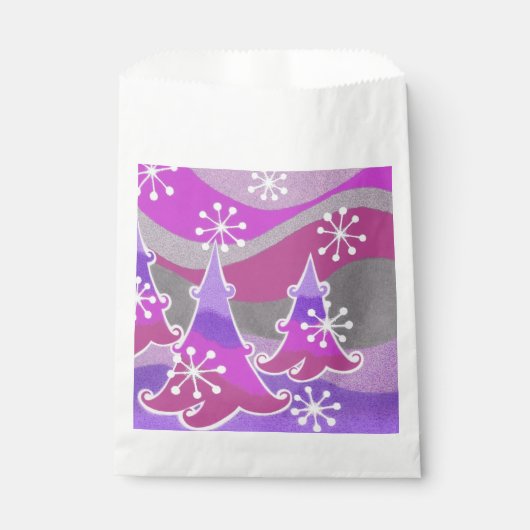 ウィンターツリーズパープルの好意バッグ フェイバーバッグ (正面)