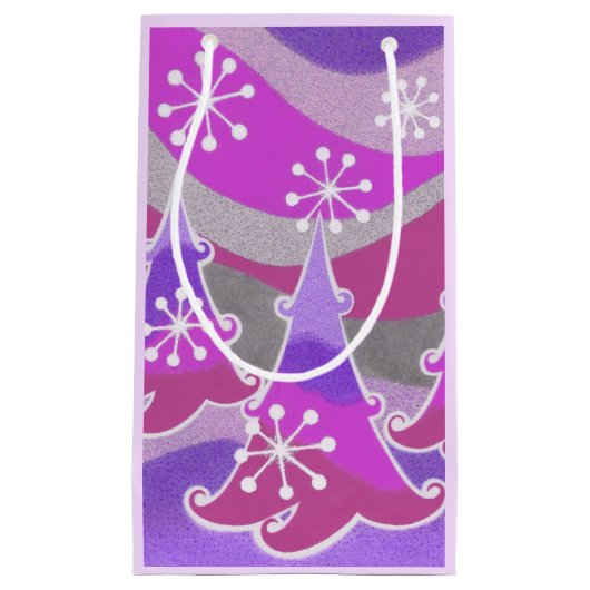 ウィンターツリーズパープル抱き枕スモール スモールペーパーバッグ (正面)