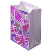 ウィンターツリーズパープル抱き枕培地 ミディアムペーパーバッグ (正面アングル)