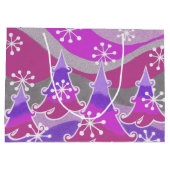 ウィンターツリーズパープル抱き枕大 ラージペーパーバッグ (裏面)