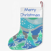 ウィンターツリーズメリークリスマスストッキング スモールクリスマスストッキング (裏面)