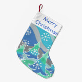 ウィンターツリーズメリークリスマスストッキング スモールクリスマスストッキング (正面 (吊り時))