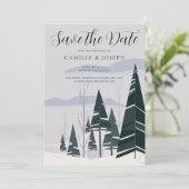 ウィンターツリーズモダンスノングリーンフォレストホリデイ セーブザデート (スタンド正面)