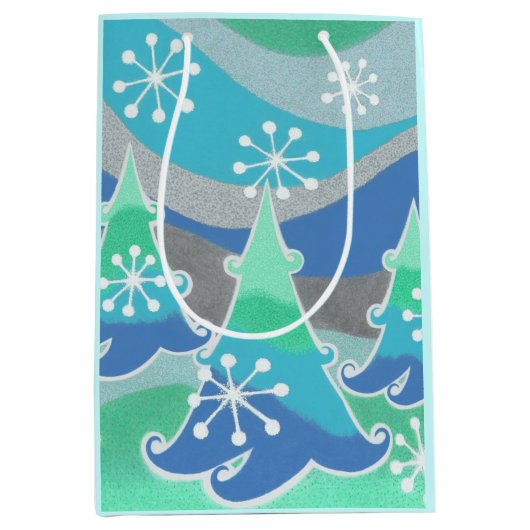 ウィンターツリーズ抱き枕中 ミディアムペーパーバッグ (正面)