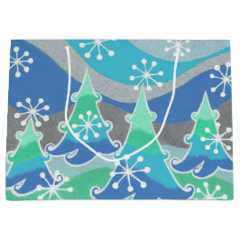 ウィンターツリーズ抱き枕大 ラージペーパーバッグ