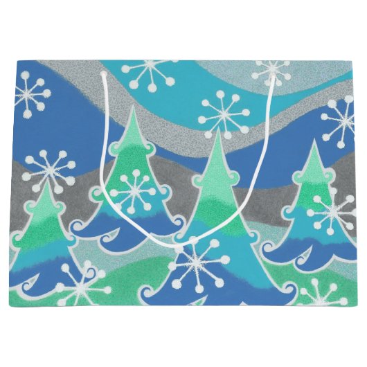 ウィンターツリーズ抱き枕大 ラージペーパーバッグ (正面)