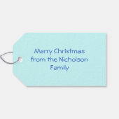 ウィンターツリーズ文字ギフトラベルブルー ギフトタグ (裏面横)